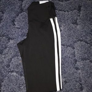 black and white leggings